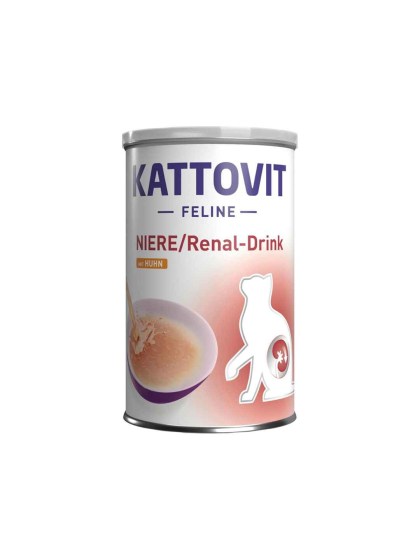 Kattovit Renal Drink Υγρή Τροφή για Γάτες με Νεφρική Ανεπάρκεια σε Κονσέρβα με Κοτόπουλο 135g